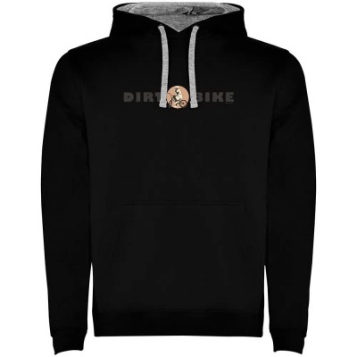 суичър,мъжки,пуловери,kruskis,dirt,bike,two,colour,hoodie,black,grey,(black)