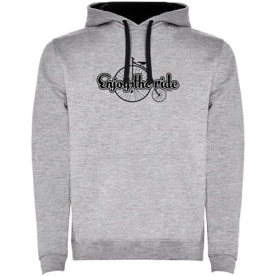 суичър,мъжки,пуловери,kruskis,enjoy,the,ride,two,colour,hoodie,heather,grey,black,(grey)