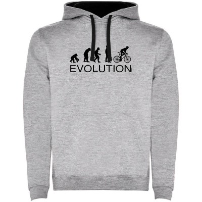 суичър,мъжки,пуловери,kruskis,evolution,bike,two,colour,hoodie,heather,grey,black,(grey)