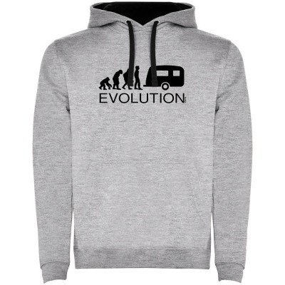 суичър,мъжки,пуловери,kruskis,evolution,caravanning,two,colour,hoodie,heather,grey,black,(grey)