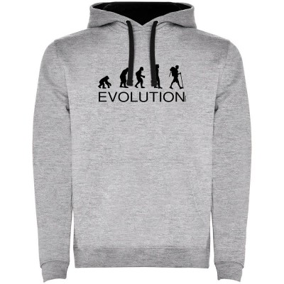 суичър,мъжки,пуловери,kruskis,evolution,hiking,two,colour,hoodie,heather,grey,black,(grey)