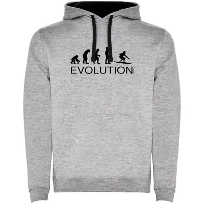 суичър,мъжки,пуловери,kruskis,evolution,surf,two,colour,hoodie,heather,grey,black,(grey)