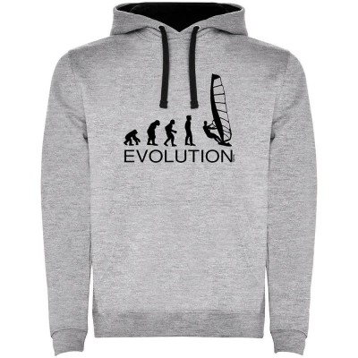 суичър,мъжки,пуловери,kruskis,evolution,windsurf,two,colour,hoodie,heather,grey,black,(grey)