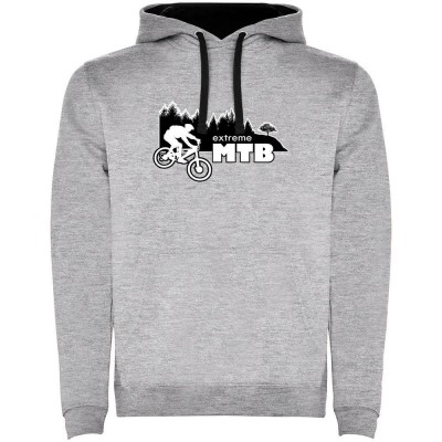 суичър,мъжки,пуловери,kruskis,extreme,mtb,two,colour,hoodie,heather,grey,black,(grey)