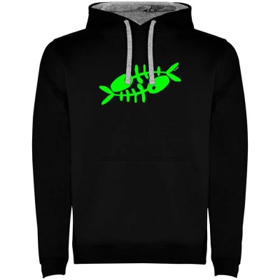 суичър,мъжки,пуловери,kruskis,fishbones,two,colour,hoodie,black,grey,(black)
