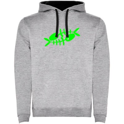 суичър,мъжки,пуловери,kruskis,fishbones,two,colour,hoodie,heather,grey,black,(grey)