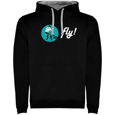 суичър,мъжки,пуловери,kruskis,fly,two,colour,hoodie,black,grey,(black)