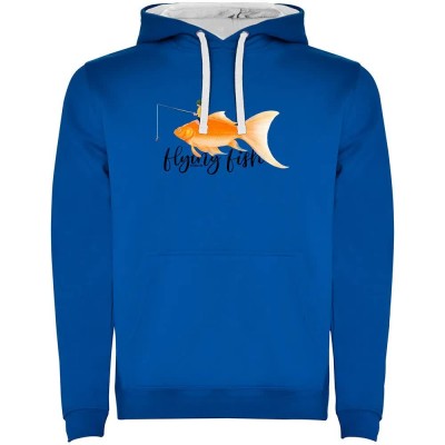 суичър,мъжки,пуловери,kruskis,flying,fish,two,colour,hoodie,royal,blue,white,(blue)