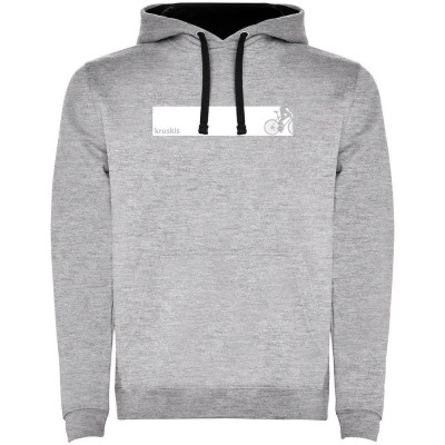 суичър,мъжки,пуловери,kruskis,frame,bike,two,colour,hoodie,heather,grey,black,(grey)
