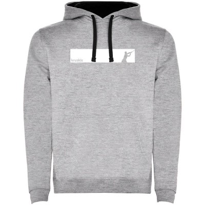 суичър,мъжки,пуловери,kruskis,frame,fish,two,colour,hoodie,heather,grey,black,(grey)