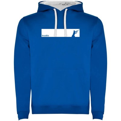 суичър,мъжки,пуловери,kruskis,frame,fish,two,colour,hoodie,royal,blue,white,(blue)