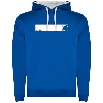 суичър,мъжки,пуловери,kruskis,frame,moto,two,colour,hoodie,royal,blue,white,(blue)