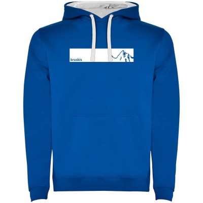 суичър,мъжки,пуловери,kruskis,frame,mountain,two,colour,hoodie,royal,blue,white,(blue)