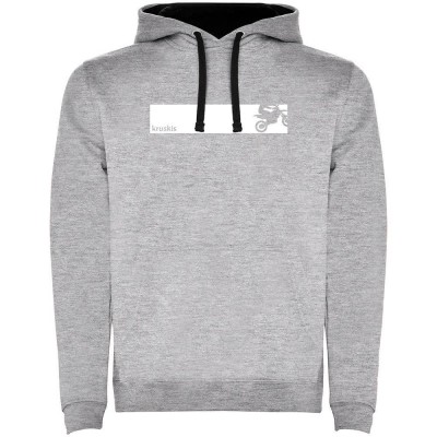 суичър,мъжки,пуловери,kruskis,frame,mx,two,colour,hoodie,heather,grey,black,(grey)