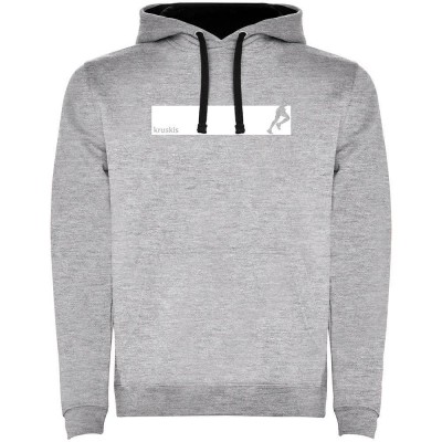 суичър,мъжки,пуловери,kruskis,frame,run,two,colour,hoodie,heather,grey,black,(grey)