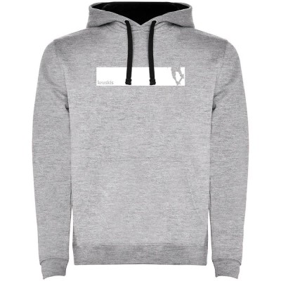 суичър,мъжки,пуловери,kruskis,frame,skate,two,colour,hoodie,heather,grey,black,(grey)