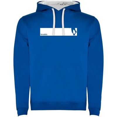 суичър,мъжки,пуловери,kruskis,frame,skate,two,colour,hoodie,royal,blue,white,(blue)