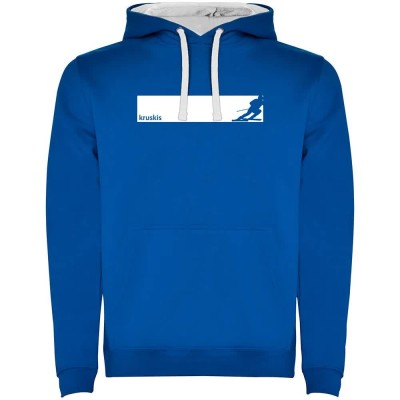 суичър,мъжки,пуловери,kruskis,frame,ski,two,colour,hoodie,royal,blue,white,(blue)