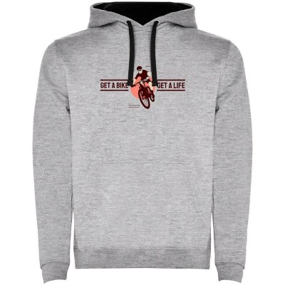 суичър,мъжки,пуловери,kruskis,get,a,life,two,colour,hoodie,heather,grey,black,(grey)