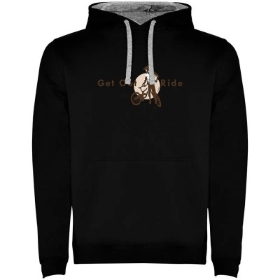 суичър,мъжки,пуловери,kruskis,get,out,and,ride,two,colour,hoodie,black,grey,(black)