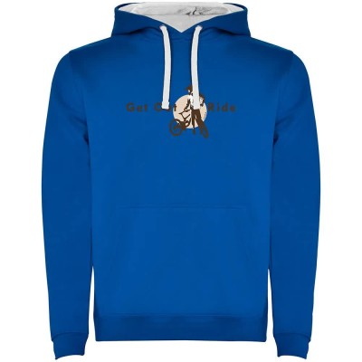 суичър,мъжки,пуловери,kruskis,get,out,and,ride,two,colour,hoodie,royal,blue,white,(blue)
