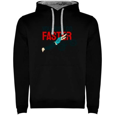суичър,мъжки,пуловери,kruskis,go,faster,two,colour,hoodie,black,grey,(black)