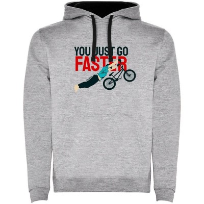 суичър,мъжки,пуловери,kruskis,go,faster,two,colour,hoodie,heather,grey,black,(grey)