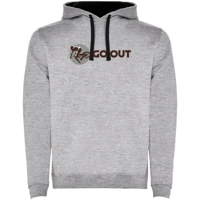 суичър,мъжки,пуловери,kruskis,go,out,two,colour,hoodie,heather,grey,black,(grey)