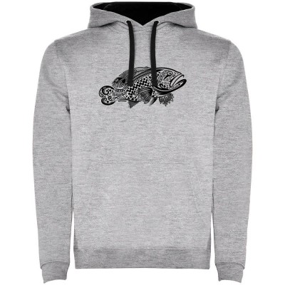 суичър,мъжки,пуловери,kruskis,grouper,tribal,two,colour,hoodie,heather,grey,black,(grey)