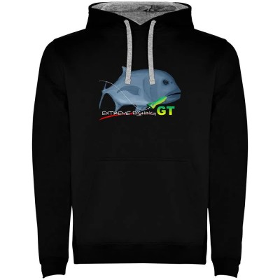 суичър,мъжки,пуловери,kruskis,gt,extreme,fishing,two,colour,hoodie,black,grey,(black)