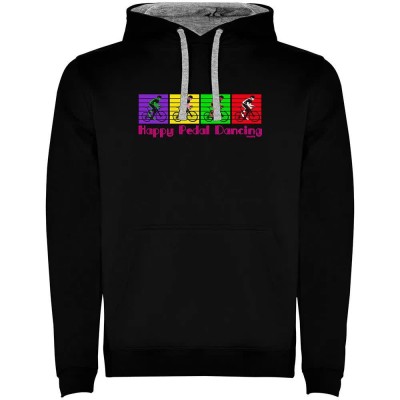 суичър,мъжки,пуловери,kruskis,happy,pedal,dancing,two,colour,hoodie,black,grey,(black)