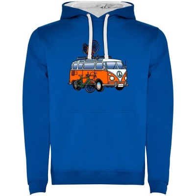 суичър,мъжки,пуловери,kruskis,hippie,van,bike,two,colour,hoodie,royal,blue,white,(blue)