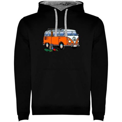 суичър,мъжки,пуловери,kruskis,hippie,van,climbing,two,colour,hoodie,black,grey,(black)