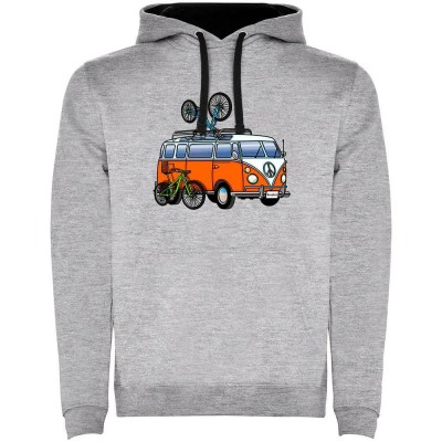 суичър,мъжки,пуловери,kruskis,hippie,van,mtb,two,colour,hoodie,heather,grey,black,(grey)