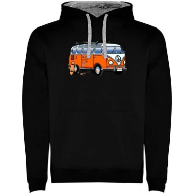 суичър,мъжки,пуловери,kruskis,hippie,van,skate,two,colour,hoodie,black,grey,(black)