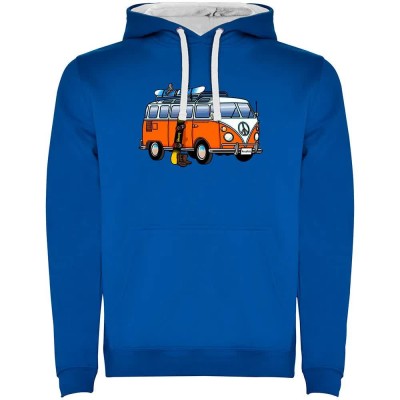 суичър,мъжки,пуловери,kruskis,hippie,van,snowboard,two,colour,hoodie,royal,blue,white,(blue)