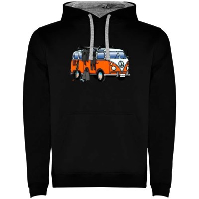 суичър,мъжки,пуловери,kruskis,hippie,van,spearfish,two,colour,hoodie,black,grey,(black)
