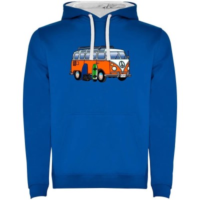 суичър,мъжки,пуловери,kruskis,hippie,van,wakeboard,two,colour,hoodie,royal,blue,white,(blue)