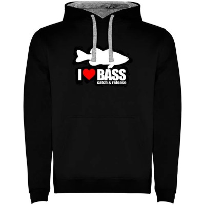 суичър,мъжки,пуловери,kruskis,i,love,bass,two,colour,hoodie,black,grey,(black)