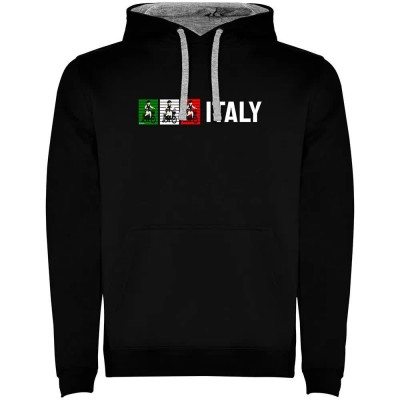 суичър,мъжки,пуловери,kruskis,italy,two,colour,hoodie,black,grey,(black)