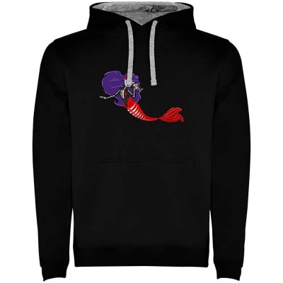 суичър,мъжки,пуловери,kruskis,mexican,mermaid,two,colour,hoodie,black,grey,(black)