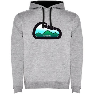 суичър,мъжки,пуловери,kruskis,mountain,carabiner,two,colour,hoodie,heather,grey,black,(grey)