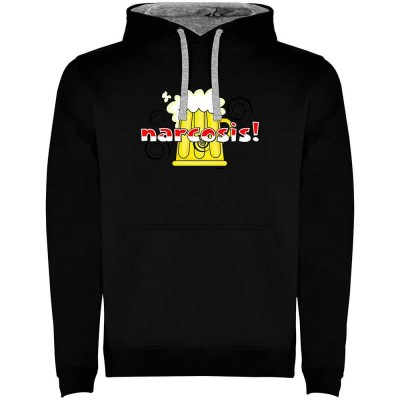 суичър,мъжки,пуловери,kruskis,narcosis,two,colour,hoodie,black,grey,(black)