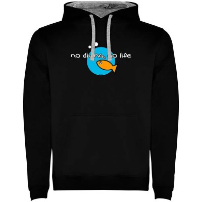 суичър,мъжки,пуловери,kruskis,no,diving,no,life,two,colour,hoodie,black,grey,(black)