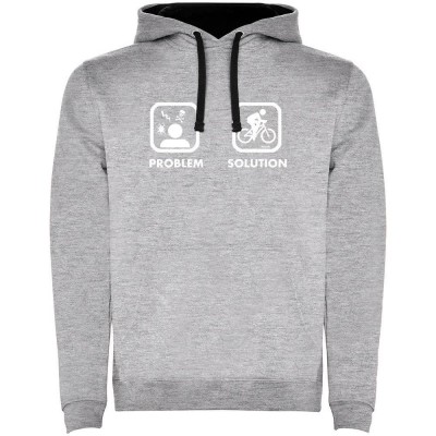 суичър,мъжки,пуловери,kruskis,problem,solution,bike,two,colour,hoodie,heather,grey,black,(grey)