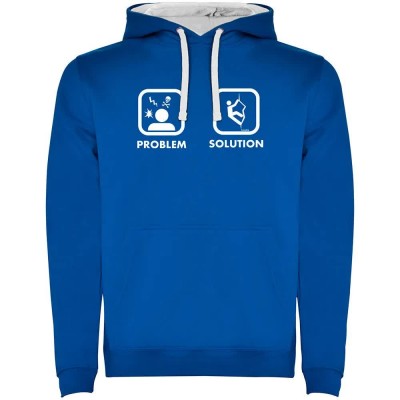 суичър,мъжки,пуловери,kruskis,problem,solution,climb,two,colour,hoodie,royal,blue,white,(blue)