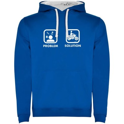 суичър,мъжки,пуловери,kruskis,problem,solution,ride,two,colour,hoodie,royal,blue,white,(blue)