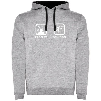 суичър,мъжки,пуловери,kruskis,problem,solution,smash,two,colour,hoodie,heather,grey,black,(grey)