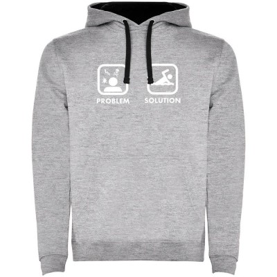 суичър,мъжки,пуловери,kruskis,problem,solution,swim,two,colour,hoodie,heather,grey,black,(grey)