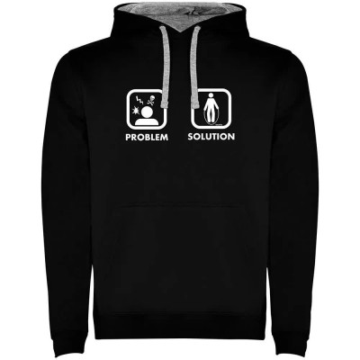 суичър,мъжки,пуловери,kruskis,problem,solution,train,two,colour,hoodie,black,grey,(black)